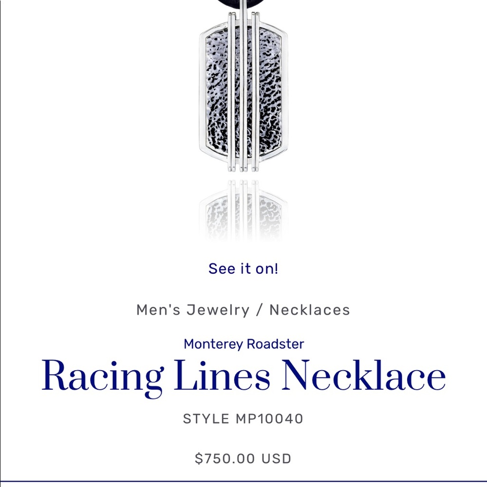 Authentic Tacori Mens Racing/Roadster Necklace